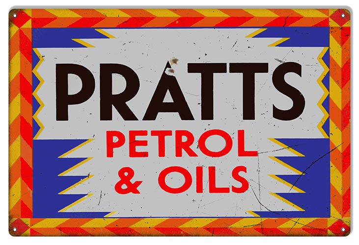 Pratts Petrol & Oils 12×18
