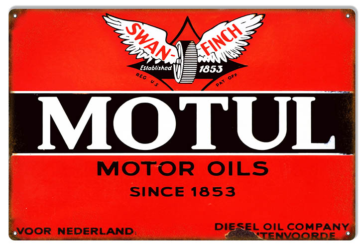 Swan Finch Motul 1853 Motor Oil 12×18