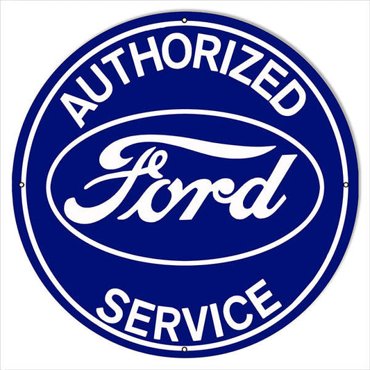 Ford Service Station Motor Oil Vintage Style Metal Sign 24 x 24