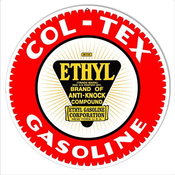 Col Tex Ethyl Gasoline Motor Oil 14x14