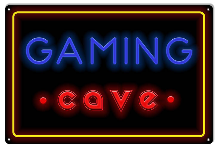 Gaming Cave Video Game 12×18