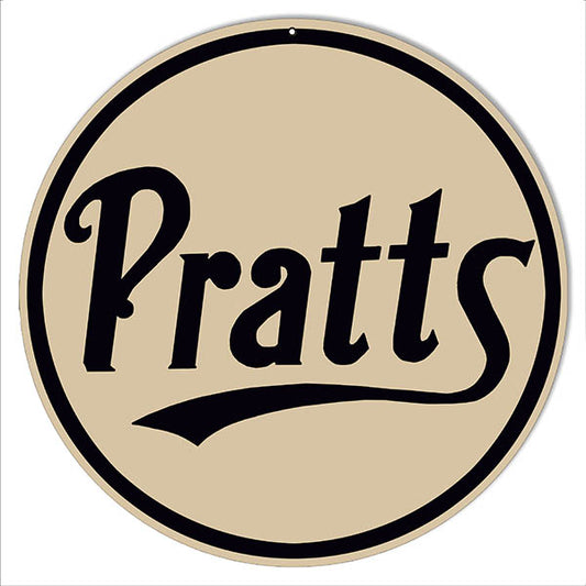 Pratts Motor Gas And Motor Oil Vintage Style Metal Sign 14 x 14