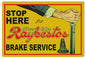 \ Raybestos Brake Service Gas Station 12×18
