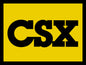 Yellow And Black CSX Railroad 9×12