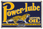Power Lube Tiger Motor Oil Gas Station 12×18