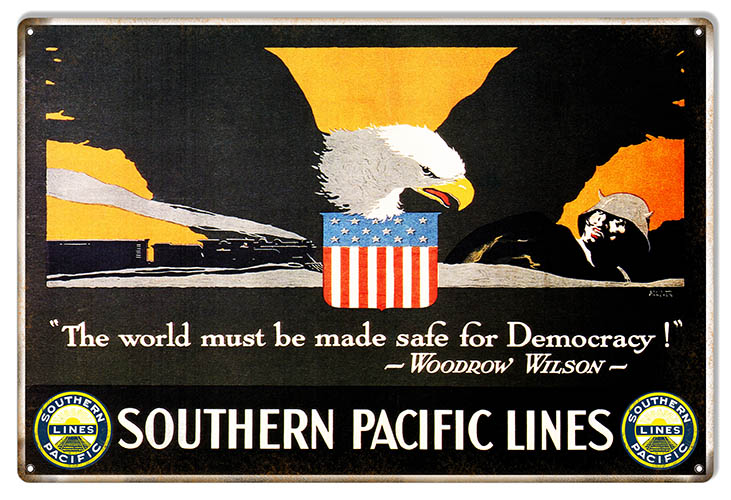 Southern Pacific Lines Railroad 12×18