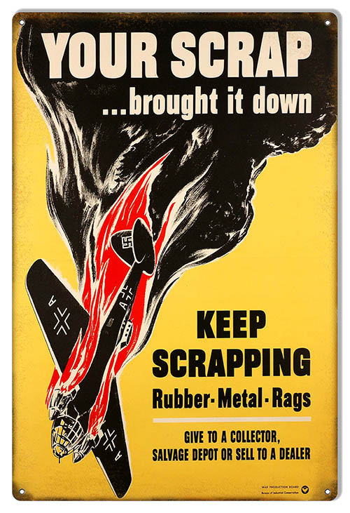 Keep Scrapping Rubber Rags Aviation 12×18