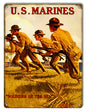 US Marines Of The Sea Military War 9×12