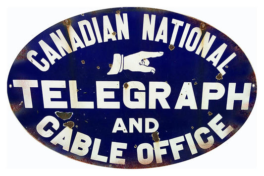 Canadian Telegraph Cable Vintage Style Metal Sign 11 × 18