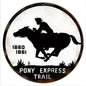 1860-1861 Pony Express Trail 14 x 14