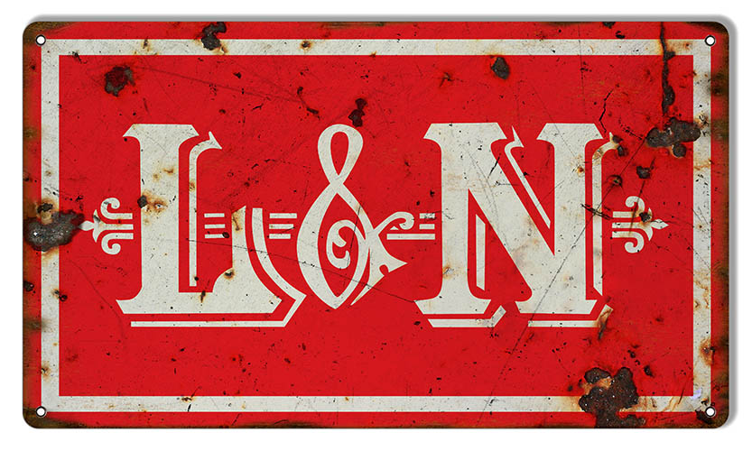 L&N Louisville Nashville Railroad 8×14