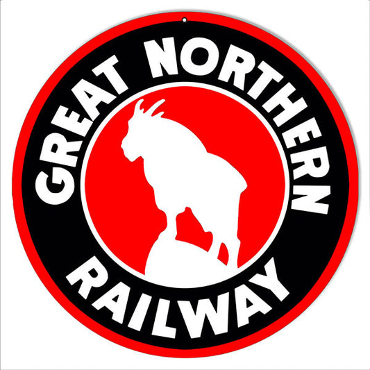 Great Northern Railway Railroad Herald Vintage Style Metal Sign 14 x 14