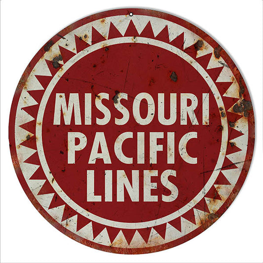 Missouri Pacific Lines Railroad Vintage Style Metal Sign 14 x 14
