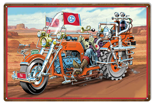 Proud Mary Motorcycle Jim Phillips. 12x18