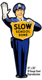 Slow School Zone 19x36