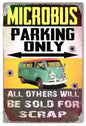 Microbus Parking Faux Bullets Holes 12x18