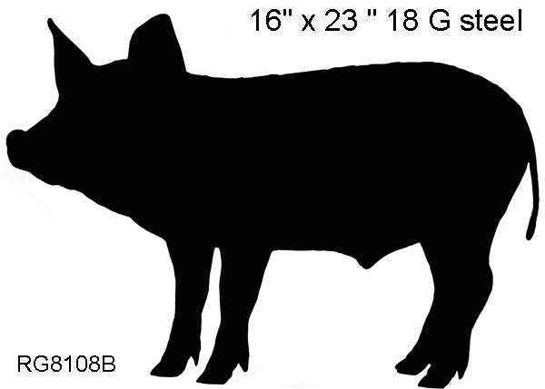 Pig Silhouette Animal 16×23