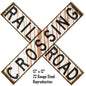 Railroad Cross buck 12×12