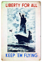 Liberty For All Military 12×18