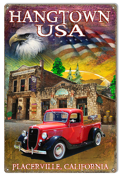 Hangtown Placerville 12×18