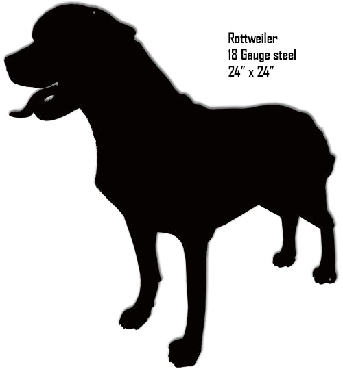 Rottweiler Silhouette 24×24