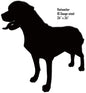 Rottweiler Silhouette 24×24