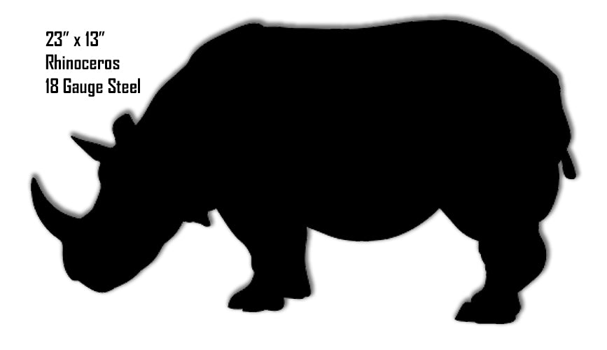Rhinoceros Animal Silhouette 13×23