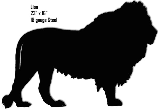 Lion Animal Silhouette Vintage Style Metal Sign 16 × 23