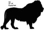 Lion Animal Silhouette 16×23