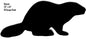 Beaver Animal Silhouette 10×23