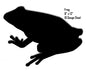 Frog Water Silhouette 9×12