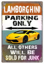 Lamborghini Parking Only 12×18