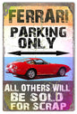 Ferrari Parking Only 12×18
