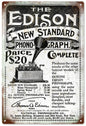 The Edison Phono Graph 12x18