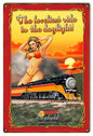 Daylight Railroad Pin Up Girl 12×18