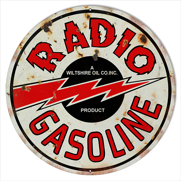 Radio Gasoline Motor Oil 18x18