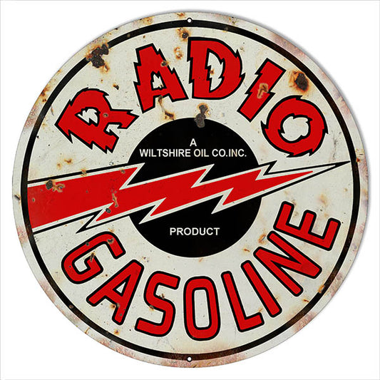 Radio Gasoline Motor Oil 18x18