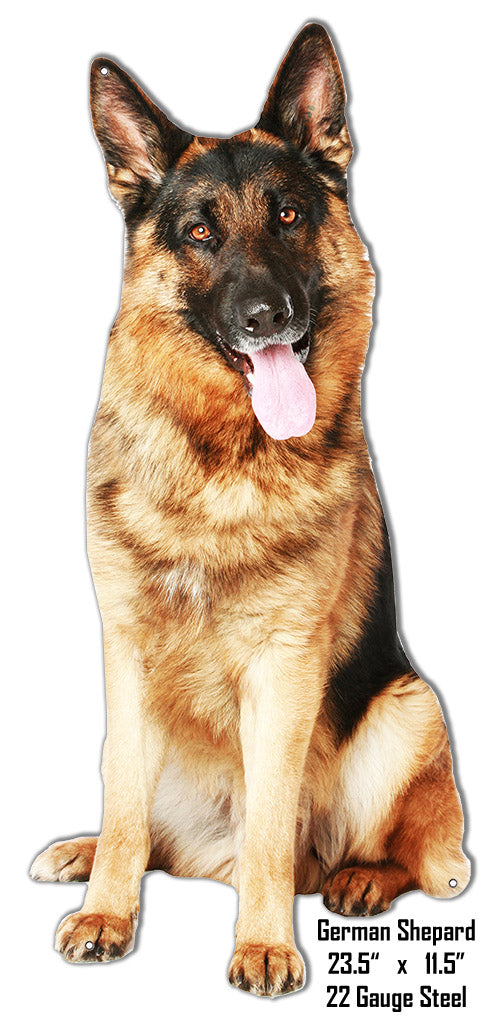 Big German Shepherd Animal 11.5×23.5