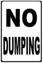 No Dumping 12x18