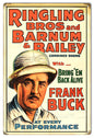 Ringling Bros Frank Buck Circus 12×18