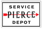Pierce Service Depot Gas Station 12×18