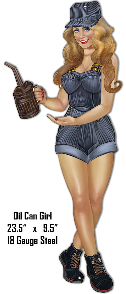 Oil Can Girl 9.5x 23.5