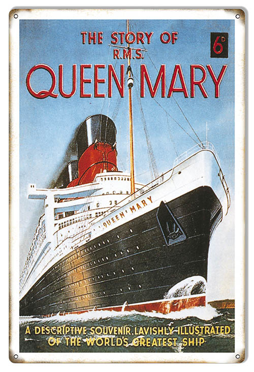Queen Mary Greatest Ship 12×18