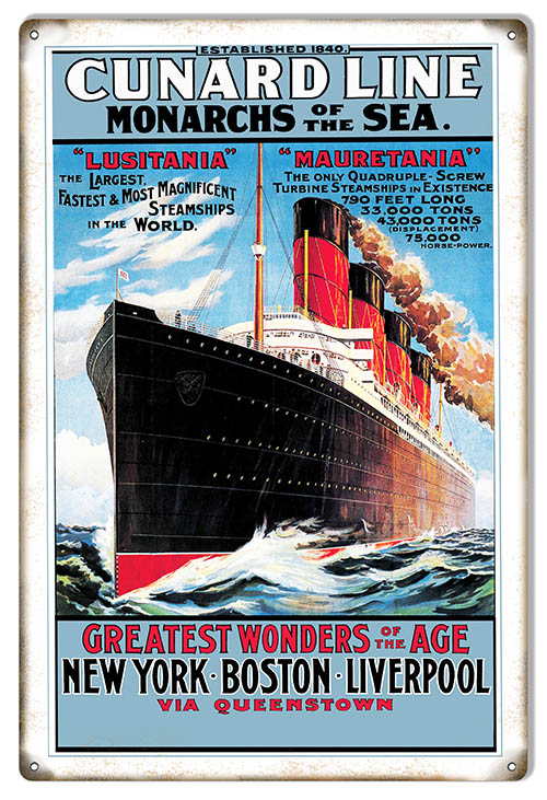Cunard Line Monarch Of The Sea 12×18