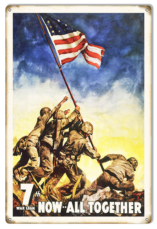 War Loan Now 7th All Together Money 12×18
