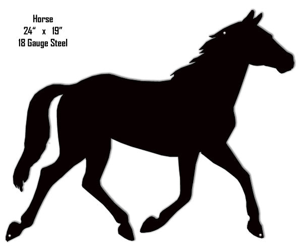 Galloping Horse Silhouette 19×24
