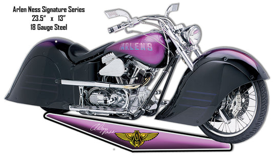 Purple Motorcycle 13×23.5