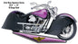 Purple Motorcycle 13×23.5