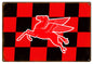 Black And Red Checker Pegasus Motor Oil 12×18