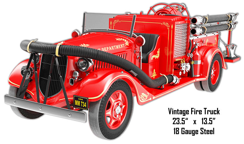 Fire Truck 13.5×23.5